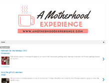 Tablet Screenshot of amotherhoodexperience.com